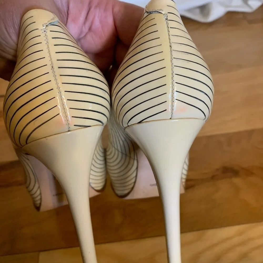 Pour la victoire Irina  patent striped pumps 8